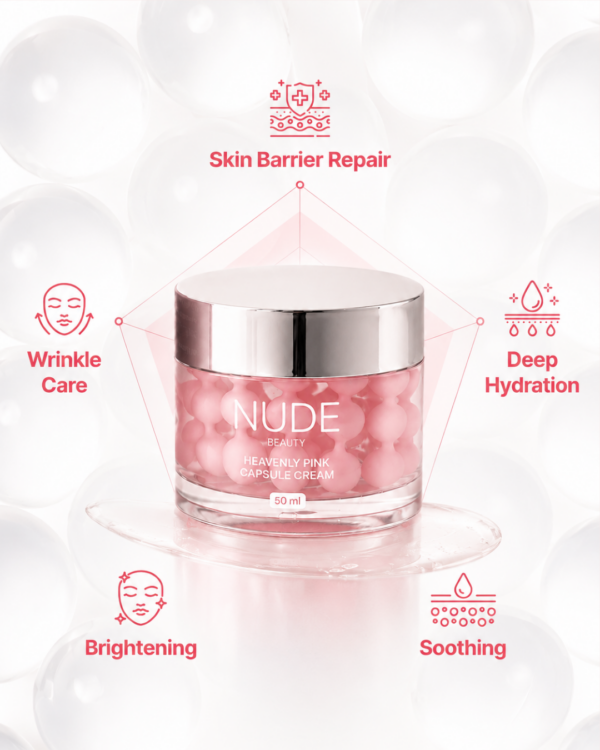 Nude Beauty Heavenly Pink Collagen Capsule Cream