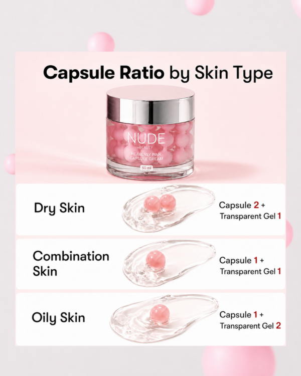 Nude Beauty Heavenly Pink Collagen Capsule Cream