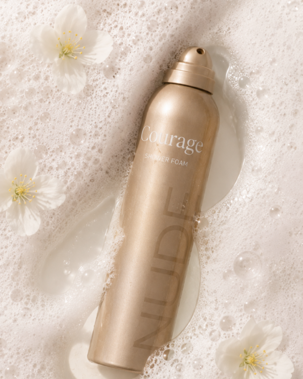 Nude beauty shower foam courage med skum
