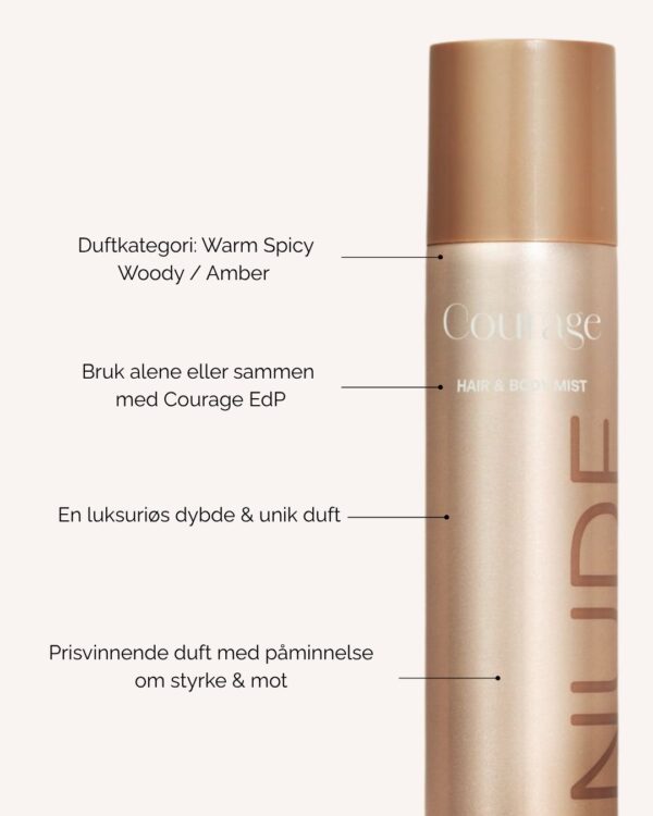 Courage duftnoter – topp, hjerte og base