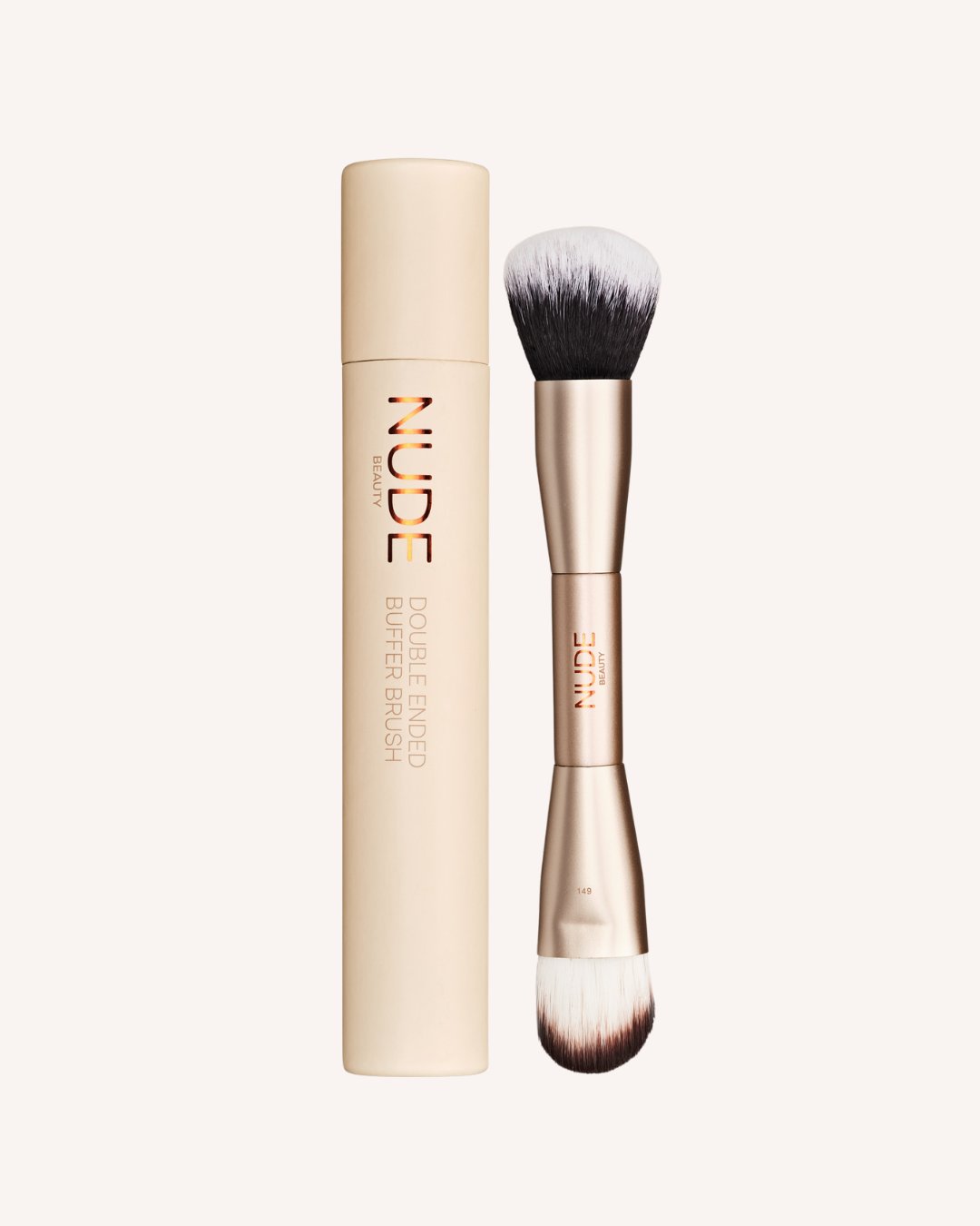 Nude Beauty sminkekost – toveis buffer-børste
