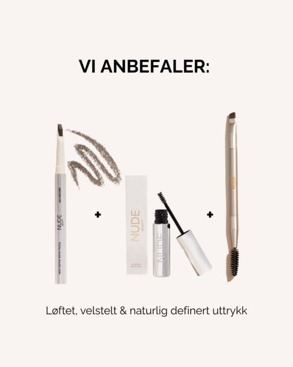 Double Ended Eyebrow Brush – Nude Beauty for øyenbryn