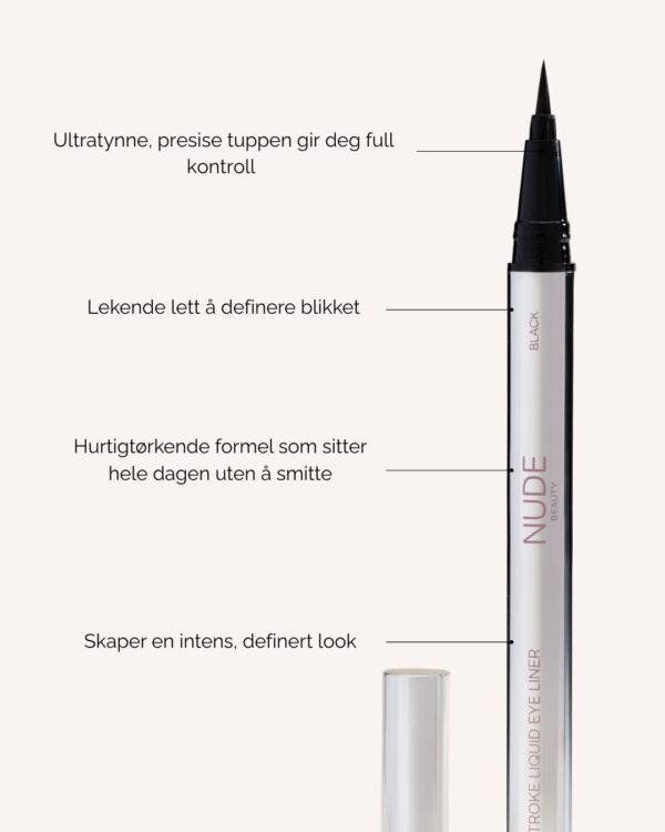 Easy Stroke Liquid Eye Liner – Nude Beauty for intenst blikk