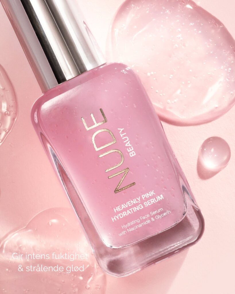 Heavenly Pink Face Serum – Nude Beauty glow og fuktighet