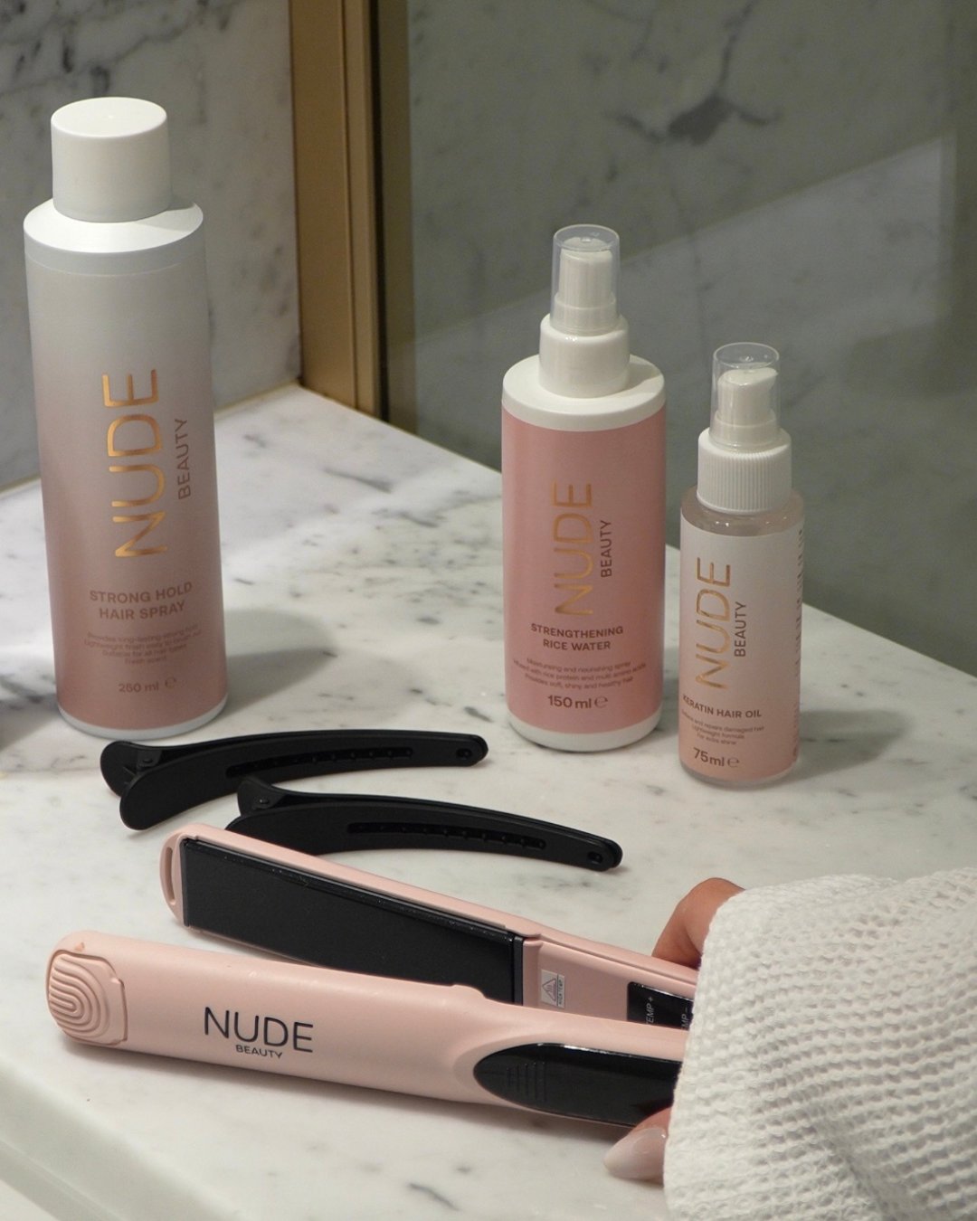 Flat Iron Hair Styler – Nude Beauty haircare
