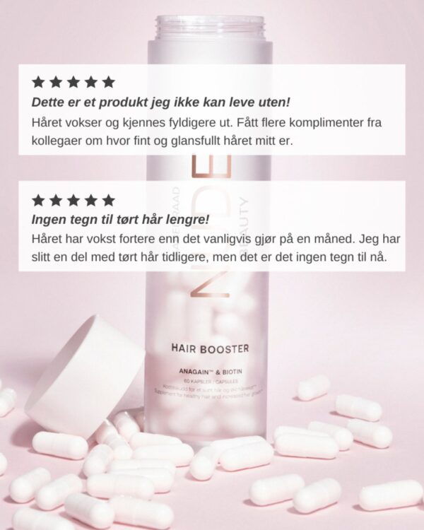 Nude Beauty Hair Booster 2-pack – ernæring for tykt hår