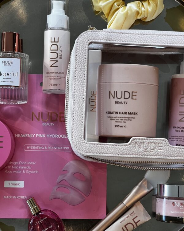 Heavenly Pink Hydrogel Mask – Nude Beauty for fuktighet og glow