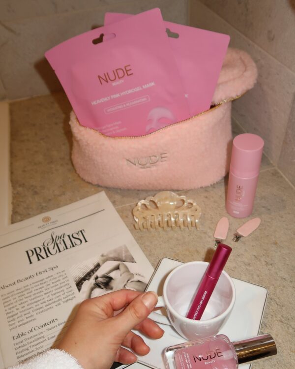 Heavenly Pink Hydrogel Mask 3 pk – Nude Beauty ukentlig rituell