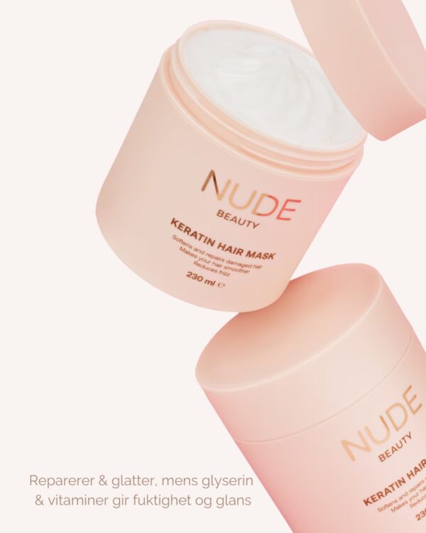 Keratin Hair Mask – Nude Beauty næring for tørt hår