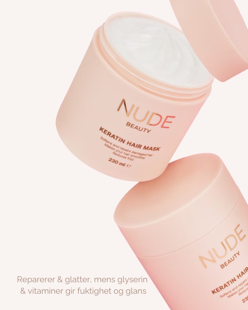 Keratin Hair Mask – Nude Beauty næring for tørt hår