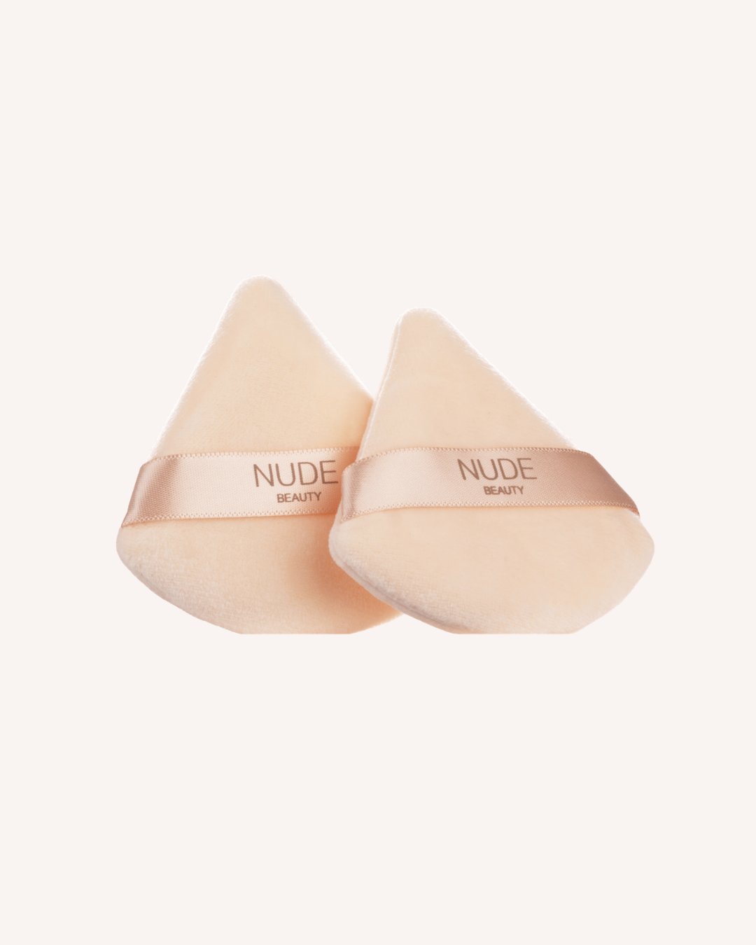 Nude Beauty Triangle Powder Puff Duo – 2 trekantede puddersvamper