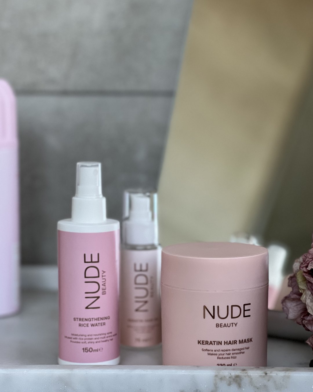 Rice Water – Nude Beauty før og etter-resultat