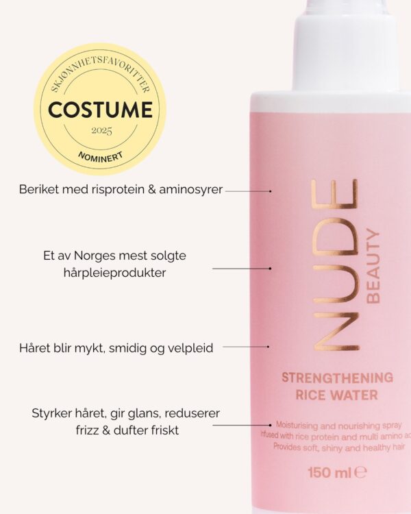 Nude Beauty Rice Water – naturlig hårpleie