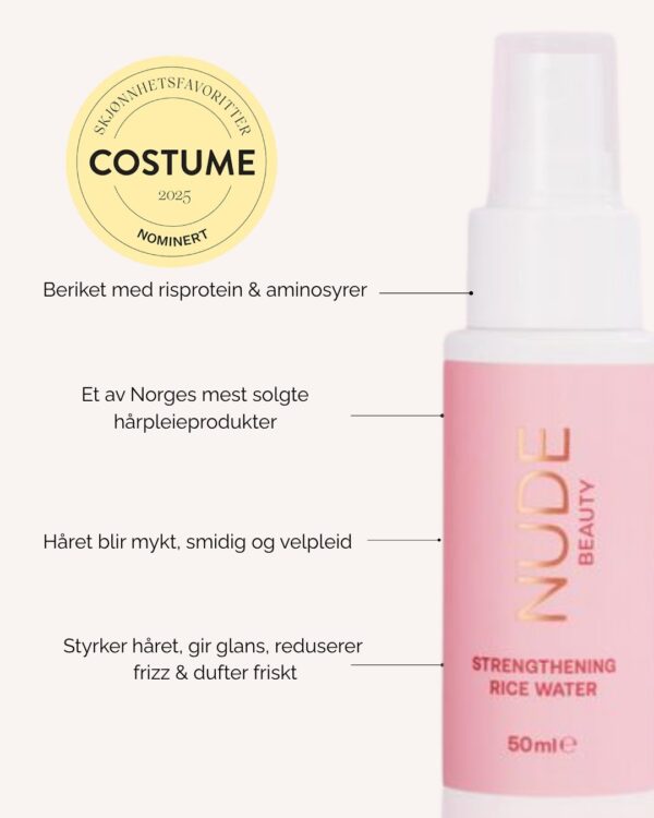Rice Water Mini – Nude Beauty naturlig hårpleie