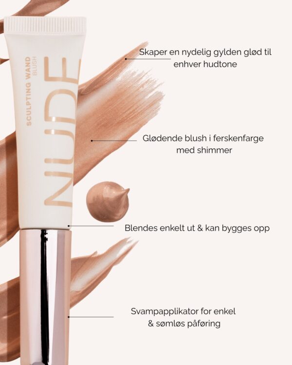 Peachy Glow Wand – Nude Beauty blush-stick