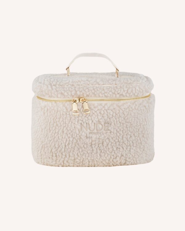 Nude Beauty Cosmetic Bag Beige – beige teddy toalettmappe
