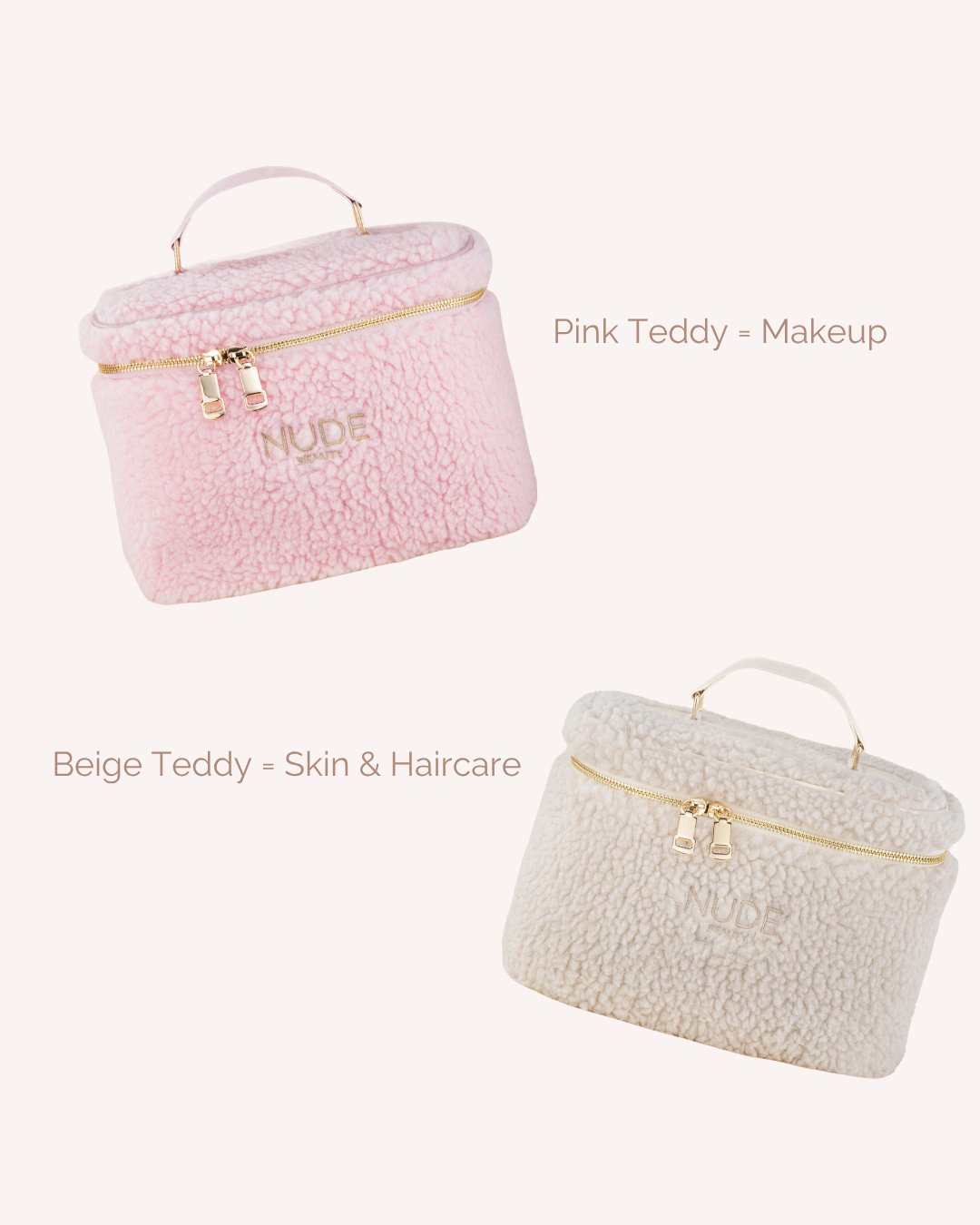 Cosmetic Bag Beige - Bilde 4