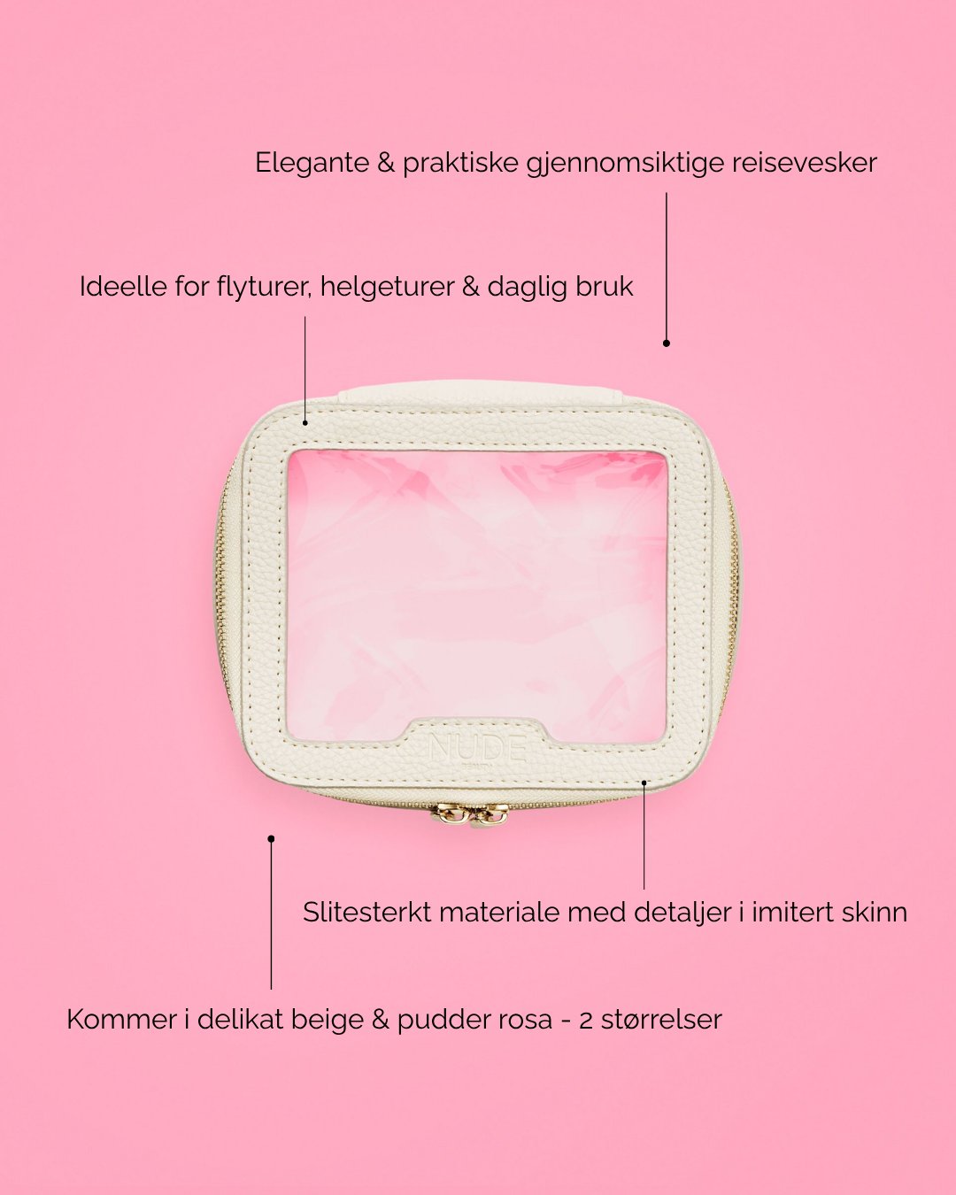 Travel bag - Beige Medium - Bilde 7