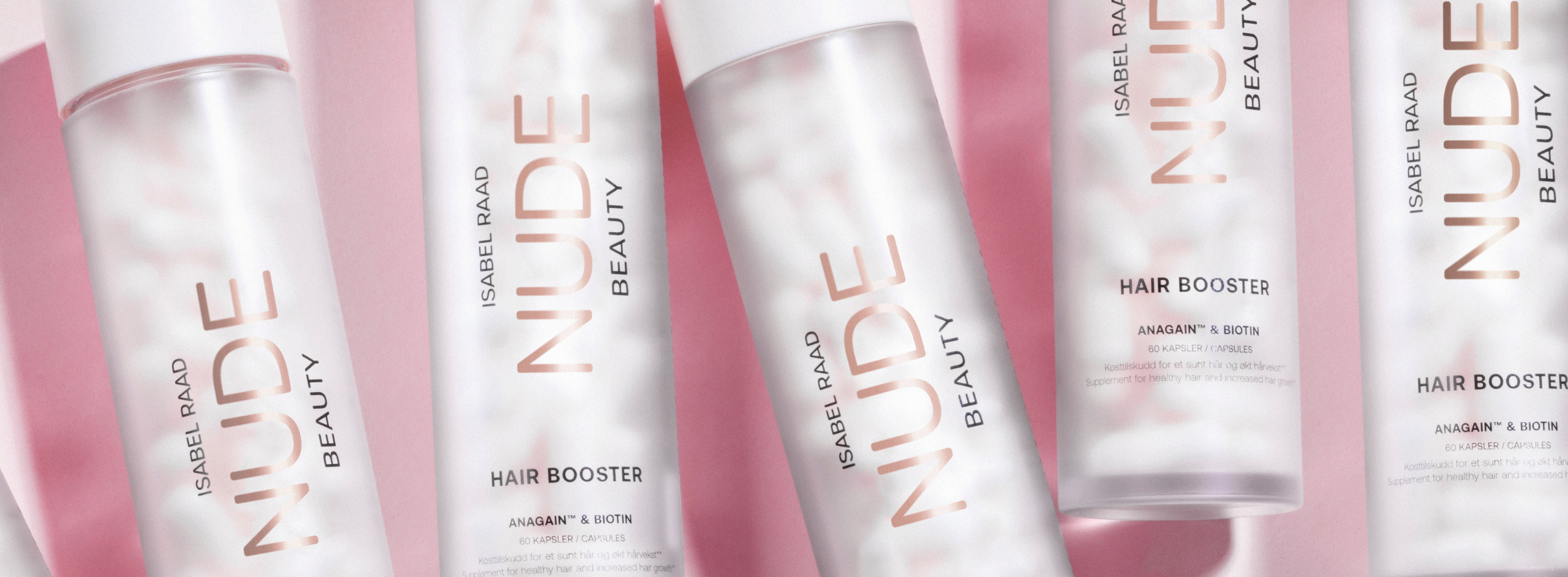 nude beauty hair booster hero banner