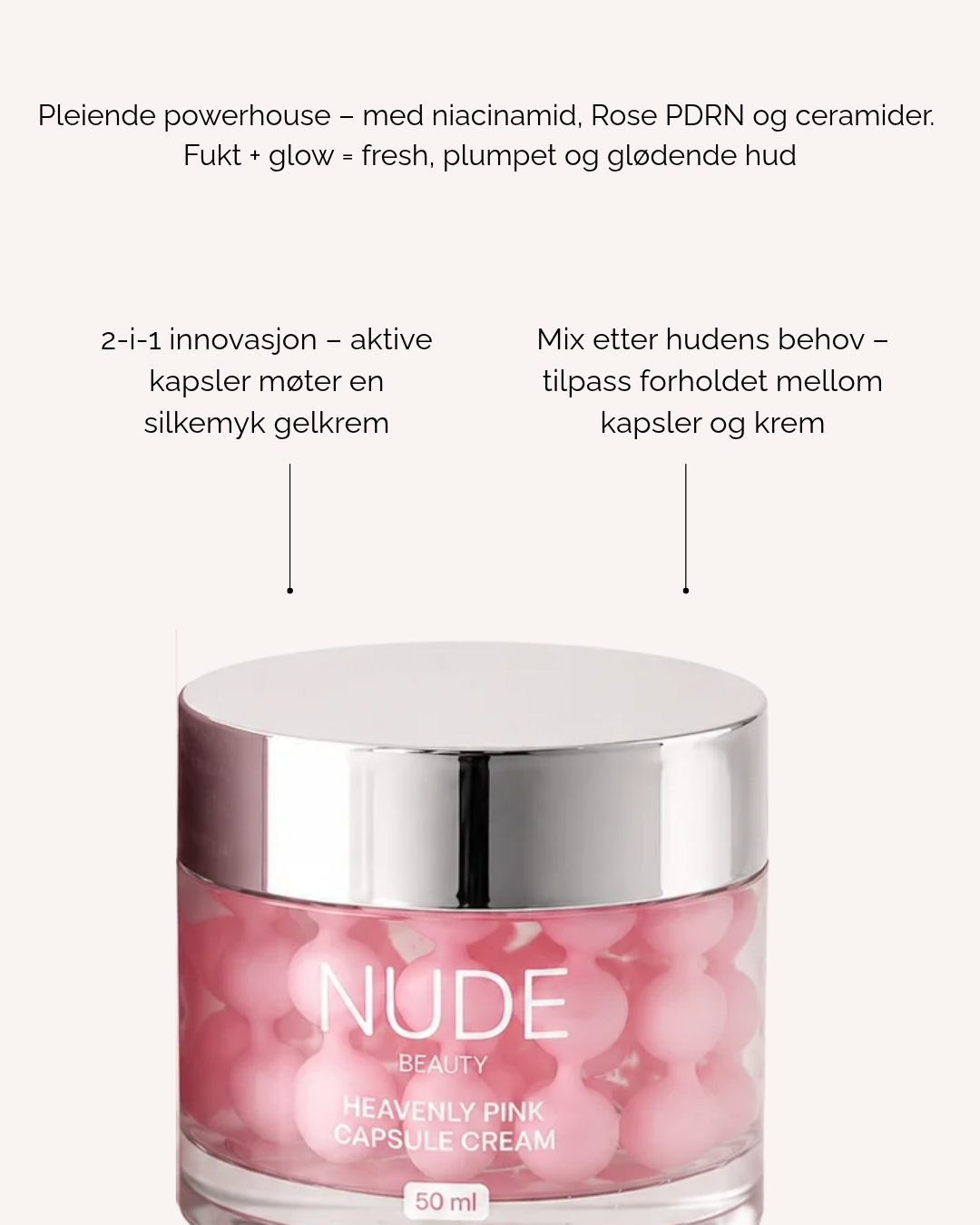 Nude Beauty Heavenly Pink Collagen Capsule Cream - Bilde 9