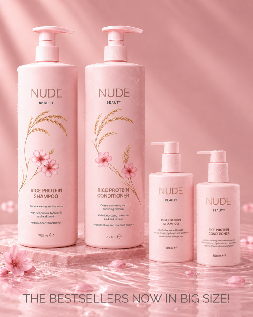 Nude Beauty Rice Protein Shampoo 750 ml