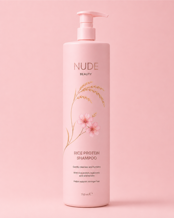 NUDE BEAUTY-RICE PROTEIN SHAMPOO XL-8 Nude Beauty Rice Protein Shampoo 750 ml