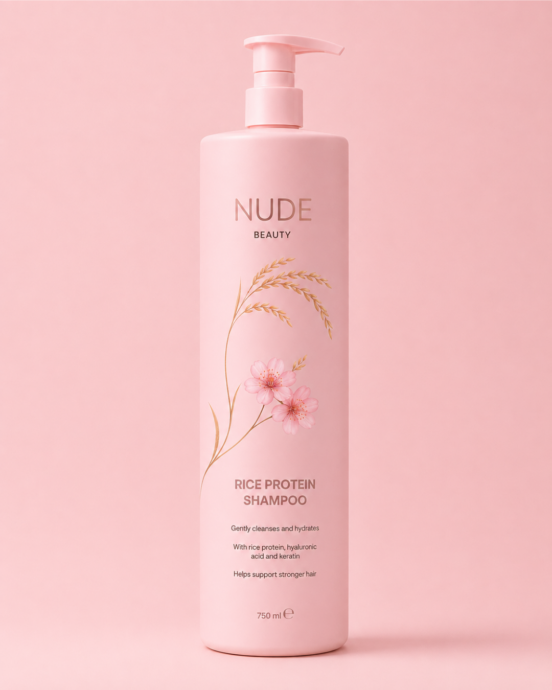 Nude Beauty Rice Protein Shampoo 750 ml - Bilde 8
