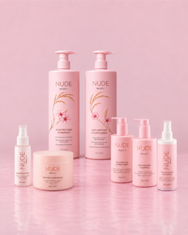 NUDE BEAUTY-RICE PROTEIN SHAMPOO XL-9 Nude Beauty Rice Protein Shampoo 750 ml