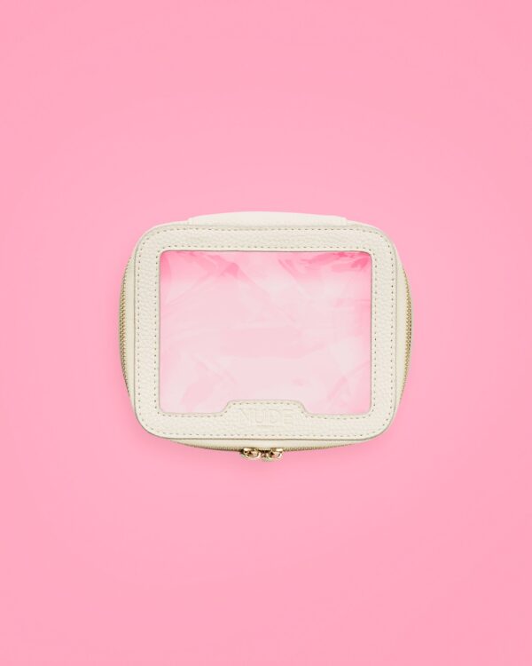 travel bag beige small nude beauty
