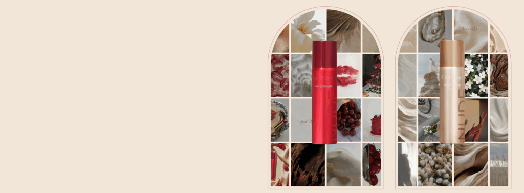 Nude Beauty Hair and body mists hero banner