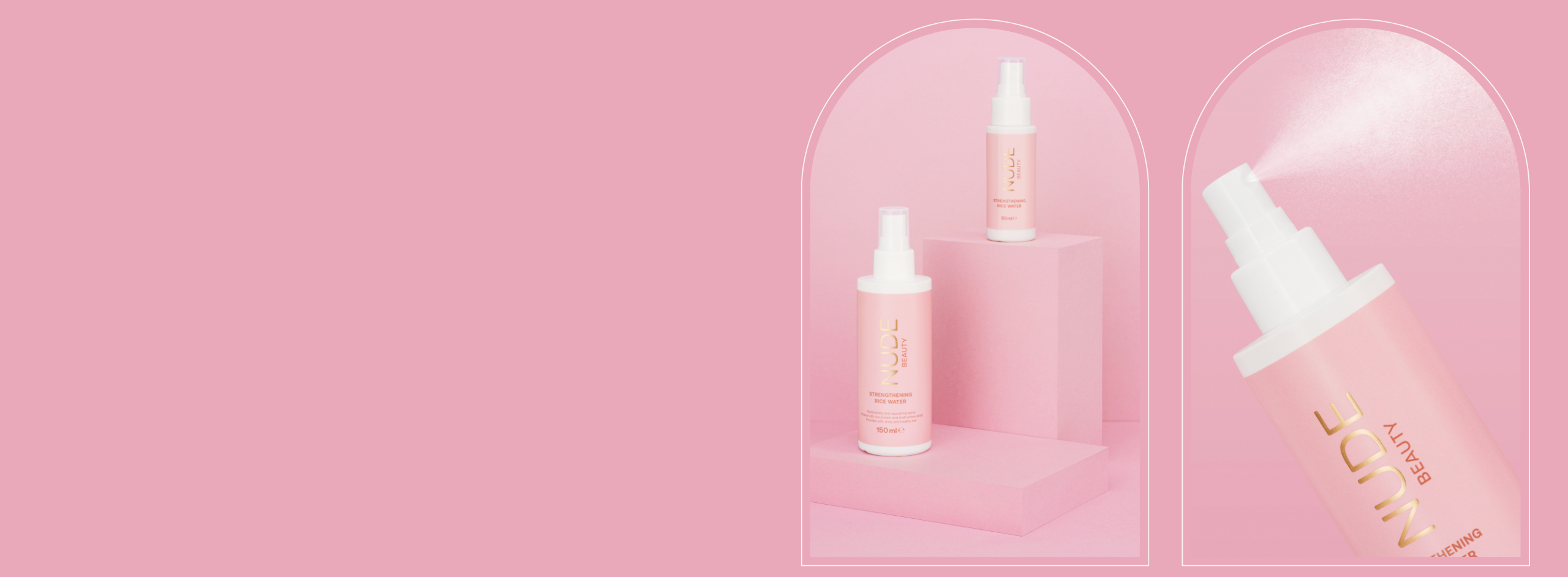 Nude Beauty Mini rice water hero banner